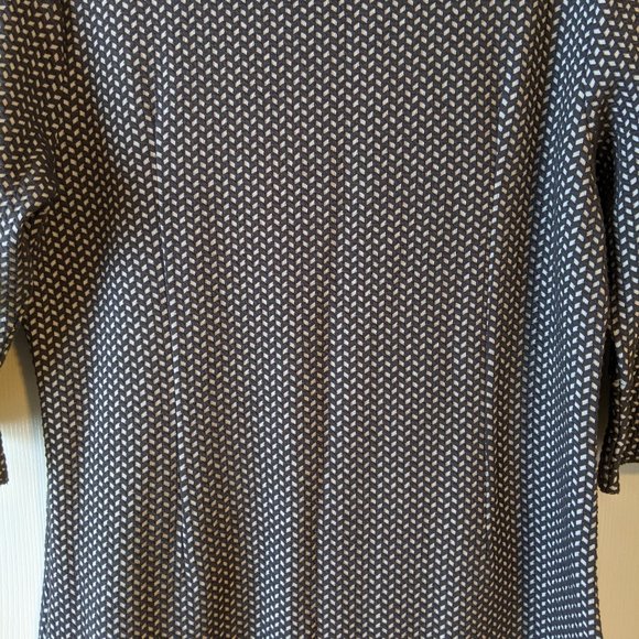 Olsen Grey and White Bodycon Dress Size 14/L - Picture 9 of 16